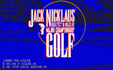 ジャック・ニクラウス -チャンピオンシップ・ゴルフ-のタイトル画像