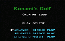 コナミのゴルフのタイトル画像 No.0