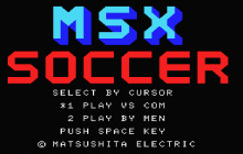 MSX サッカーのタイトル画像