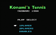 コナミのテニスのタイトル画像
